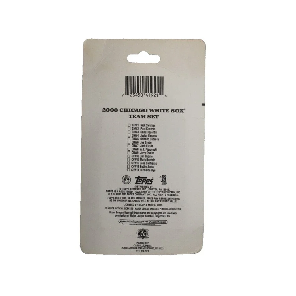 2008 Topps Team Set MLB Chicago White Sox‎ Blister Pack SEALED